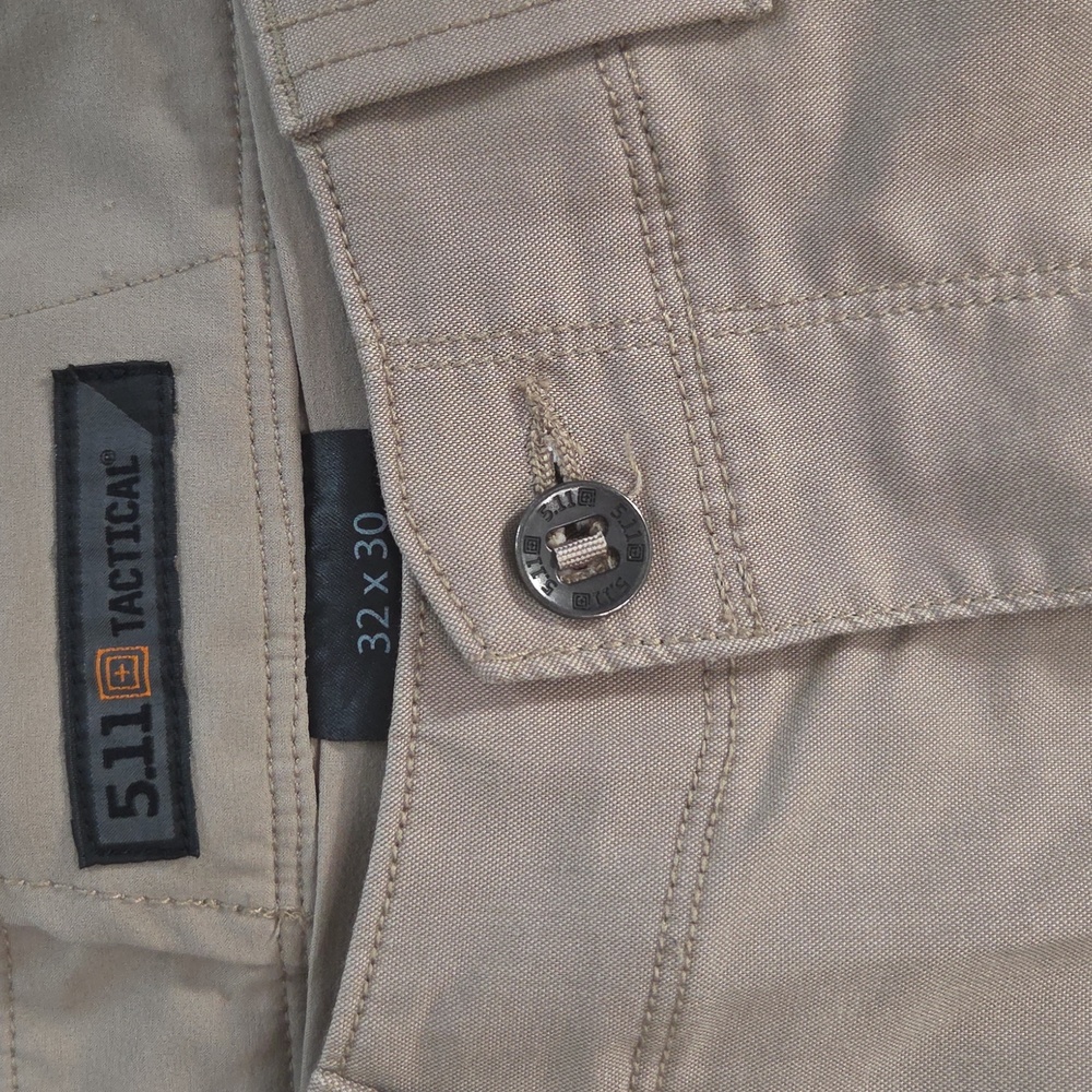 5.11 Tactical Men's Reg Fit Stretch Apex Khaki Cargo Pants 32x30 #74434 - Picture 3 of 16